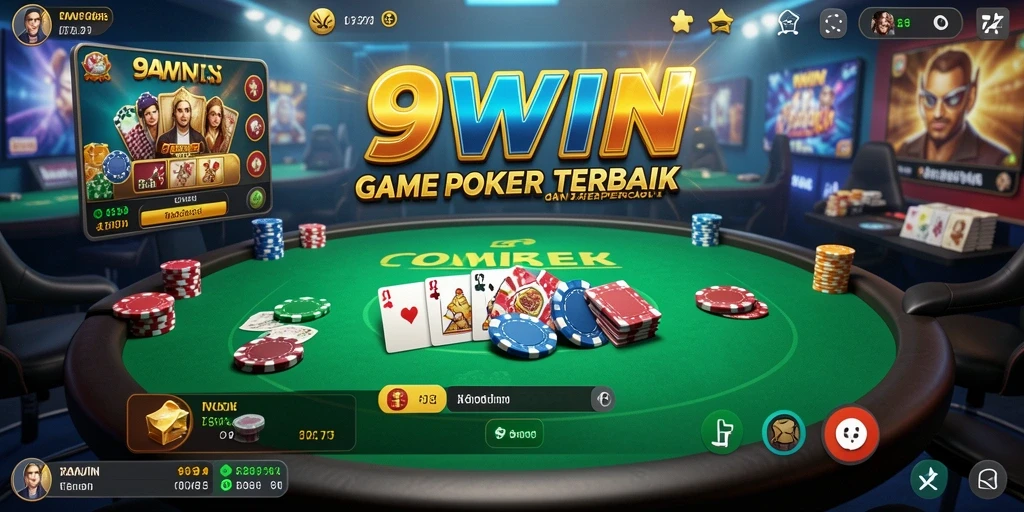 Screenshot gameplay Poker di 9WIN yang seru dan menantang.