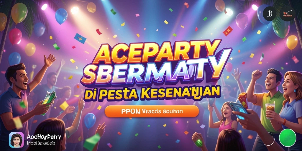 Tampilan menarik dari gameplay seru ACEPARTY.