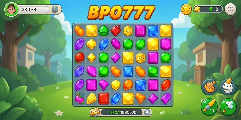 Tampilan menarik dari gameplay BPO777 yang seru.