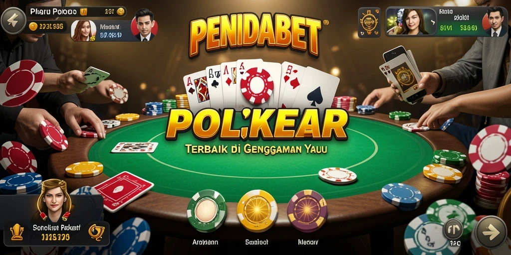 Tampilan menarik dari gameplay PENIDABET yang memikat pemain poker.